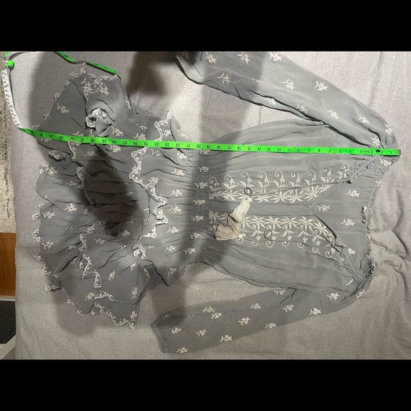 LoveShackFancy Silk tiered mini dress S - Picture 4 of 7